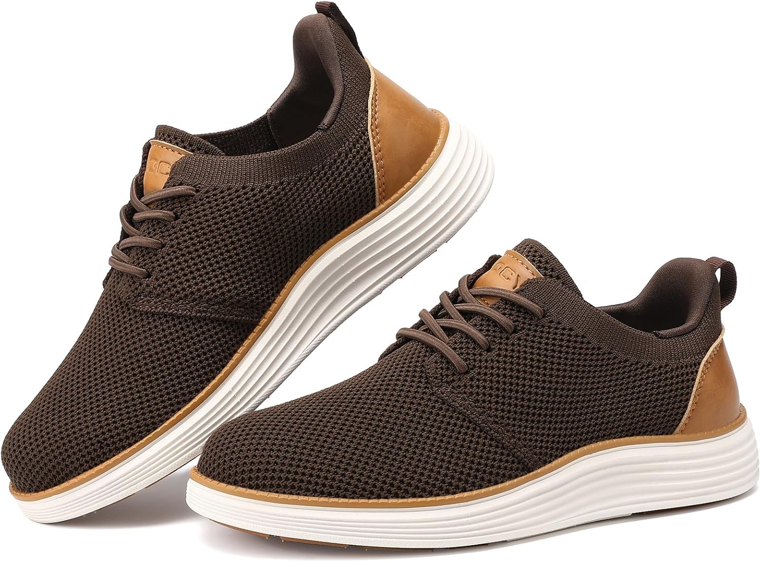 image:imageVILOCY Boys Slip On Casual Dress Sneaker Hands Free Fashion Shoes Comfortable Oxfords Mesh Tennis Breathable School Uniform Formal Church ShoesLittle KidBig KidBrown