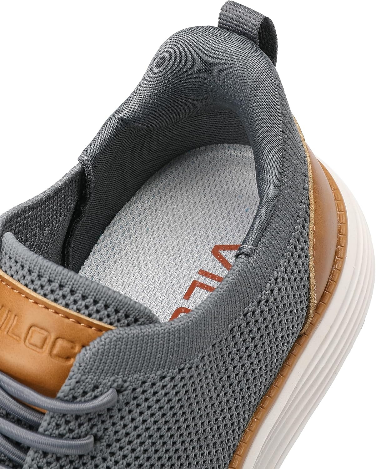 image:imageVILOCY Boys Slip On Casual Dress Sneaker Hands Free Fashion Shoes Comfortable Oxfords Mesh Tennis Breathable School Uniform Formal Church ShoesLittle KidBig KidGrey
