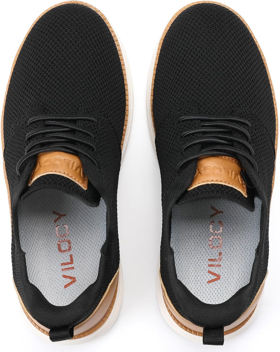 image:imageVILOCY Boys Slip On Casual Dress Sneaker Hands Free Fashion Shoes Comfortable Oxfords Mesh Tennis Breathable School Uniform Formal Church ShoesLittle KidBig KidBlack