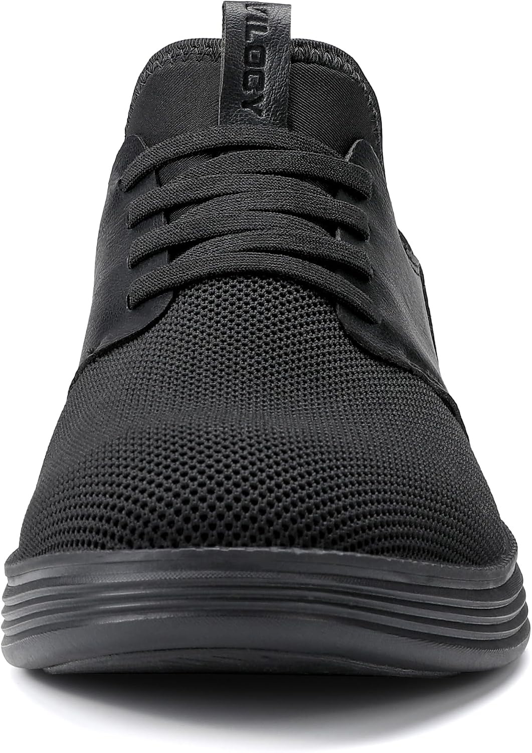 image:imageVILOCY Mens Slip On Casual Dress Shoes Hands Free Fashion Sneakers Mesh Tennis Walking Work Shoes Comfortable Breathable Lightweight Non SlipAll Black