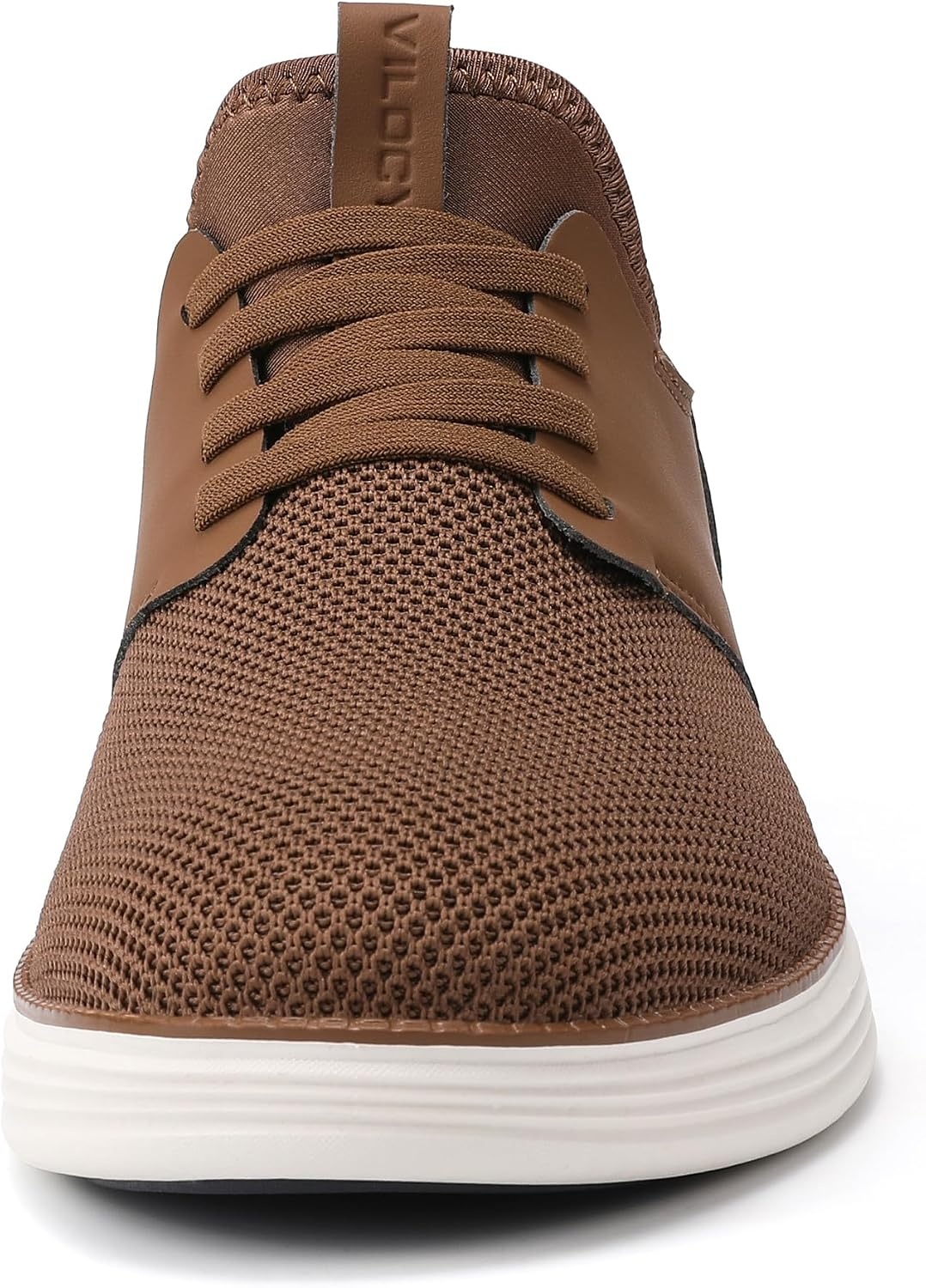 image:imageVILOCY Mens Slip On Casual Dress Shoes Hands Free Fashion Sneakers Mesh Tennis Walking Work Shoes Comfortable Breathable Lightweight Non SlipAll Brown