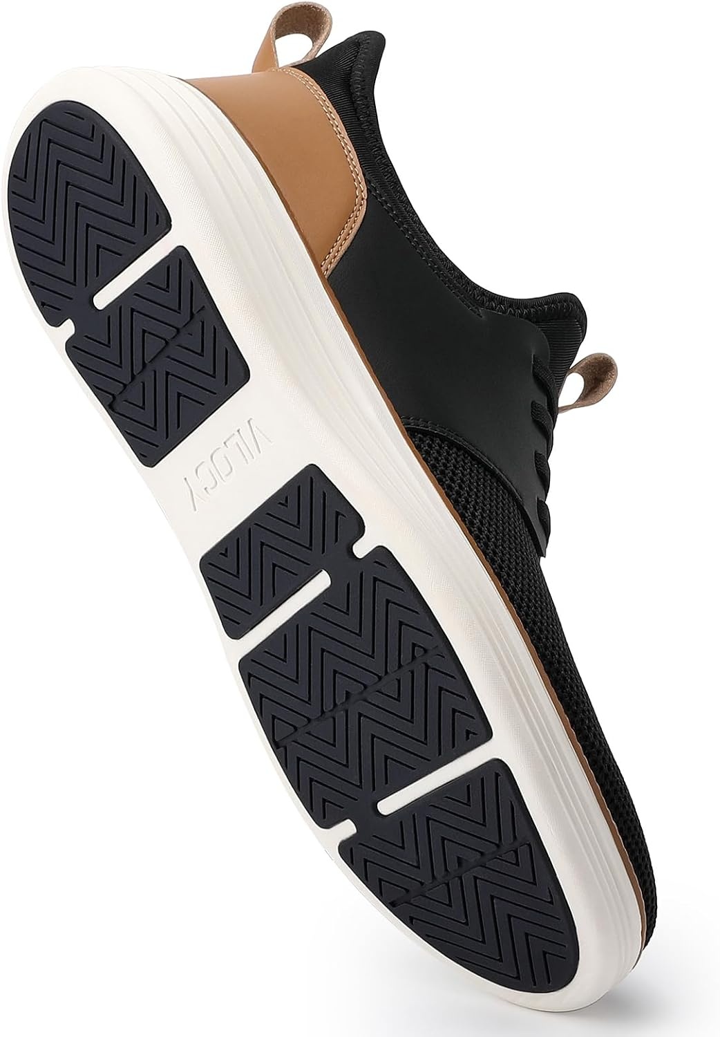 image:imageVILOCY Mens Slip On Casual Dress Shoes Hands Free Fashion Sneakers Mesh Tennis Walking Work Shoes Comfortable Breathable Lightweight Non SlipBlack