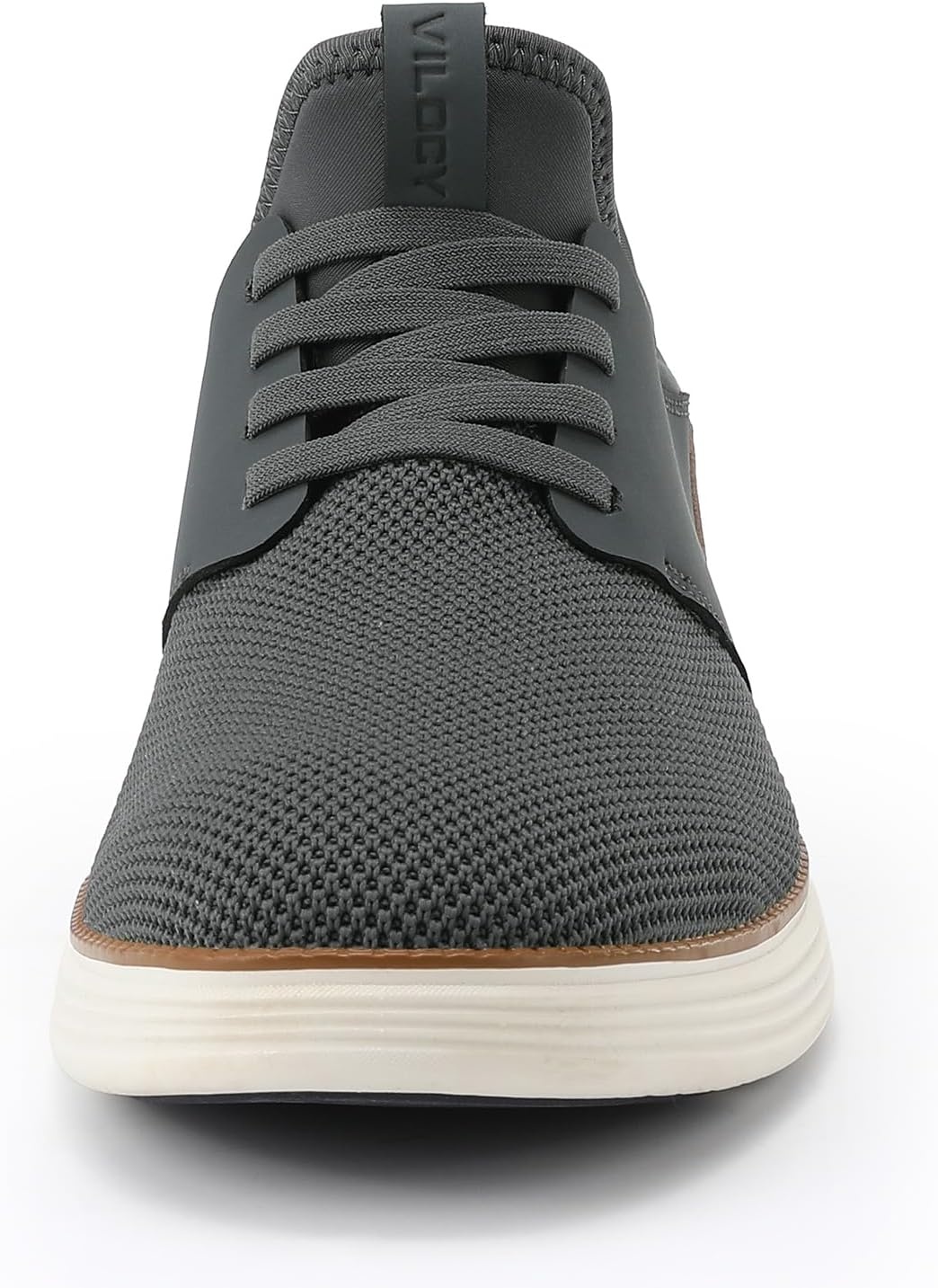 image:imageVILOCY Mens Slip On Casual Dress Shoes Hands Free Fashion Sneakers Mesh Tennis Walking Work Shoes Comfortable Breathable Lightweight Non SlipGrey