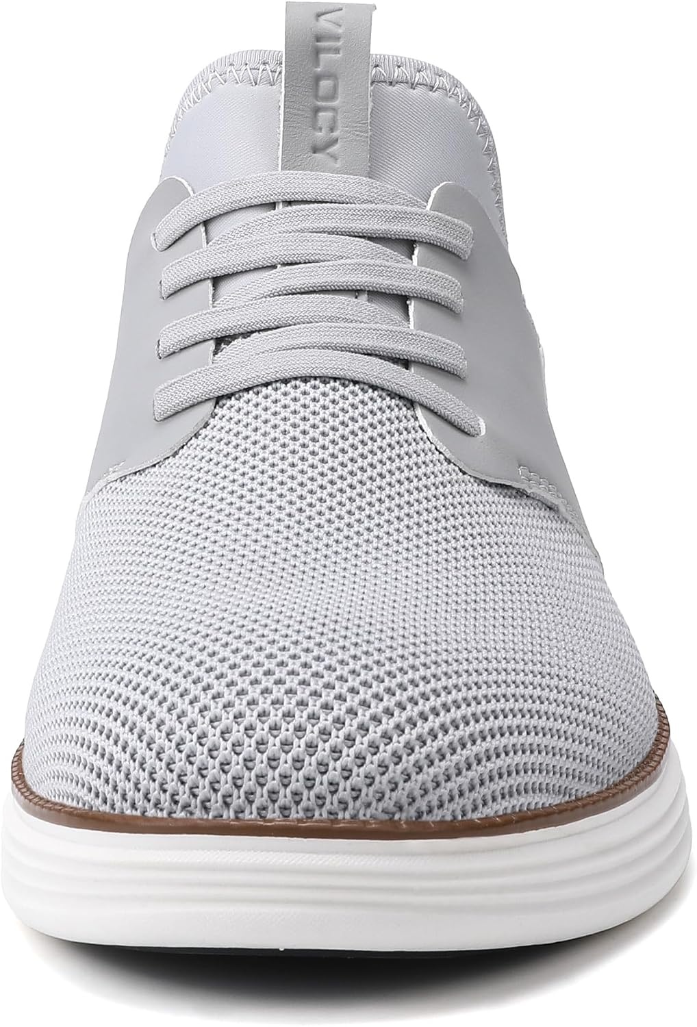 image:imageVILOCY Mens Slip On Casual Dress Shoes Hands Free Fashion Sneakers Mesh Tennis Walking Work Shoes Comfortable Breathable Lightweight Non SlipLight Grey