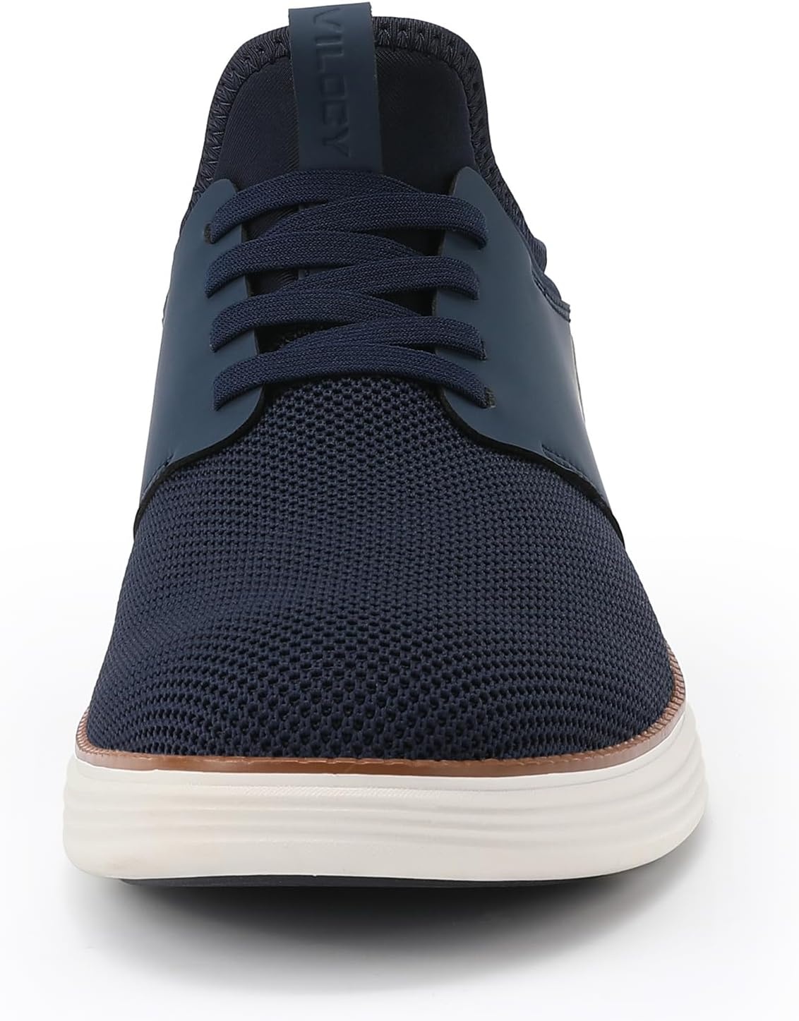 image:imageVILOCY Mens Slip On Casual Dress Shoes Hands Free Fashion Sneakers Mesh Tennis Walking Work Shoes Comfortable Breathable Lightweight Non SlipNavy
