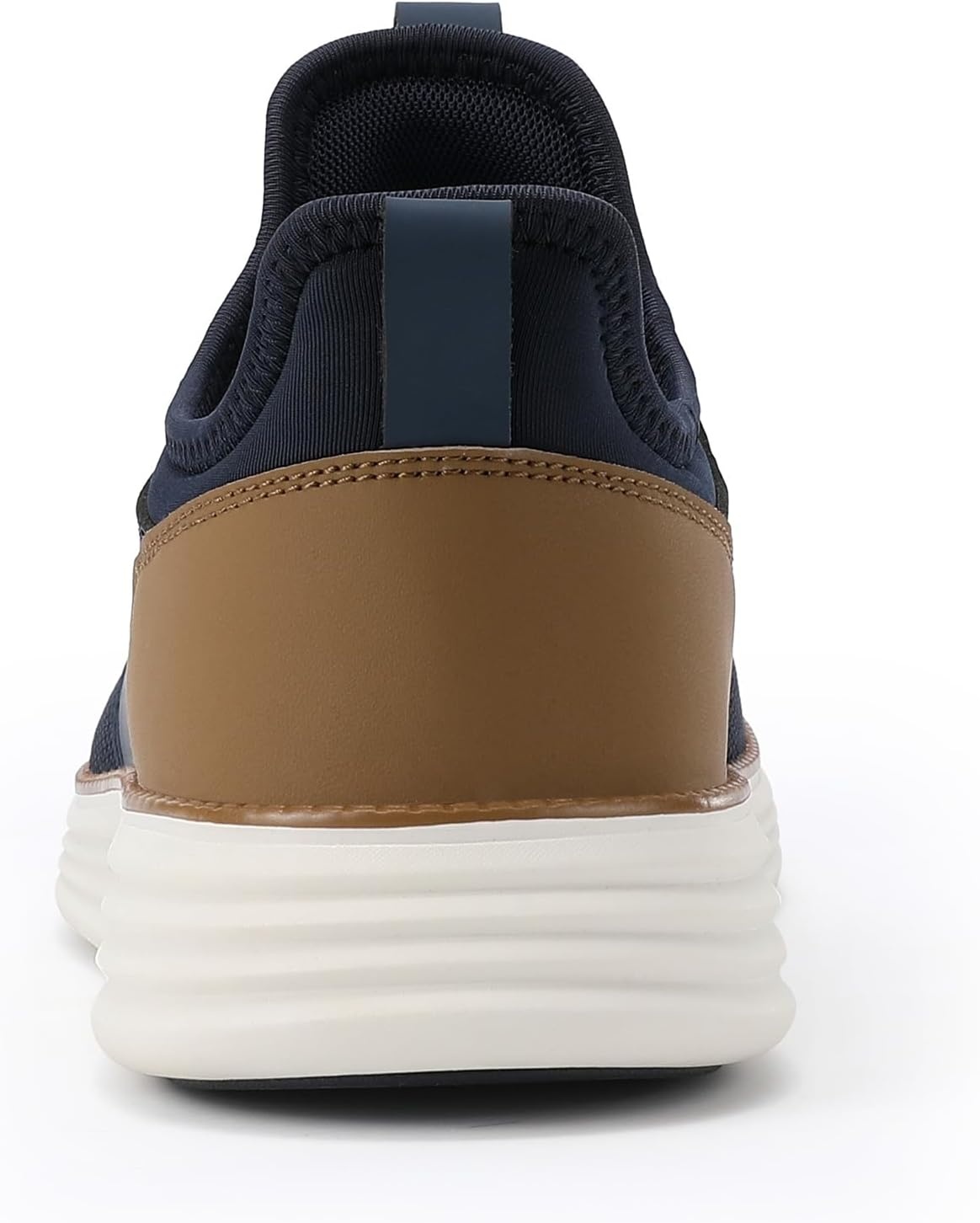 image:imageVILOCY Mens Slip On Casual Dress Shoes Hands Free Fashion Sneakers Mesh Tennis Walking Work Shoes Comfortable Breathable Lightweight Non SlipNavy
