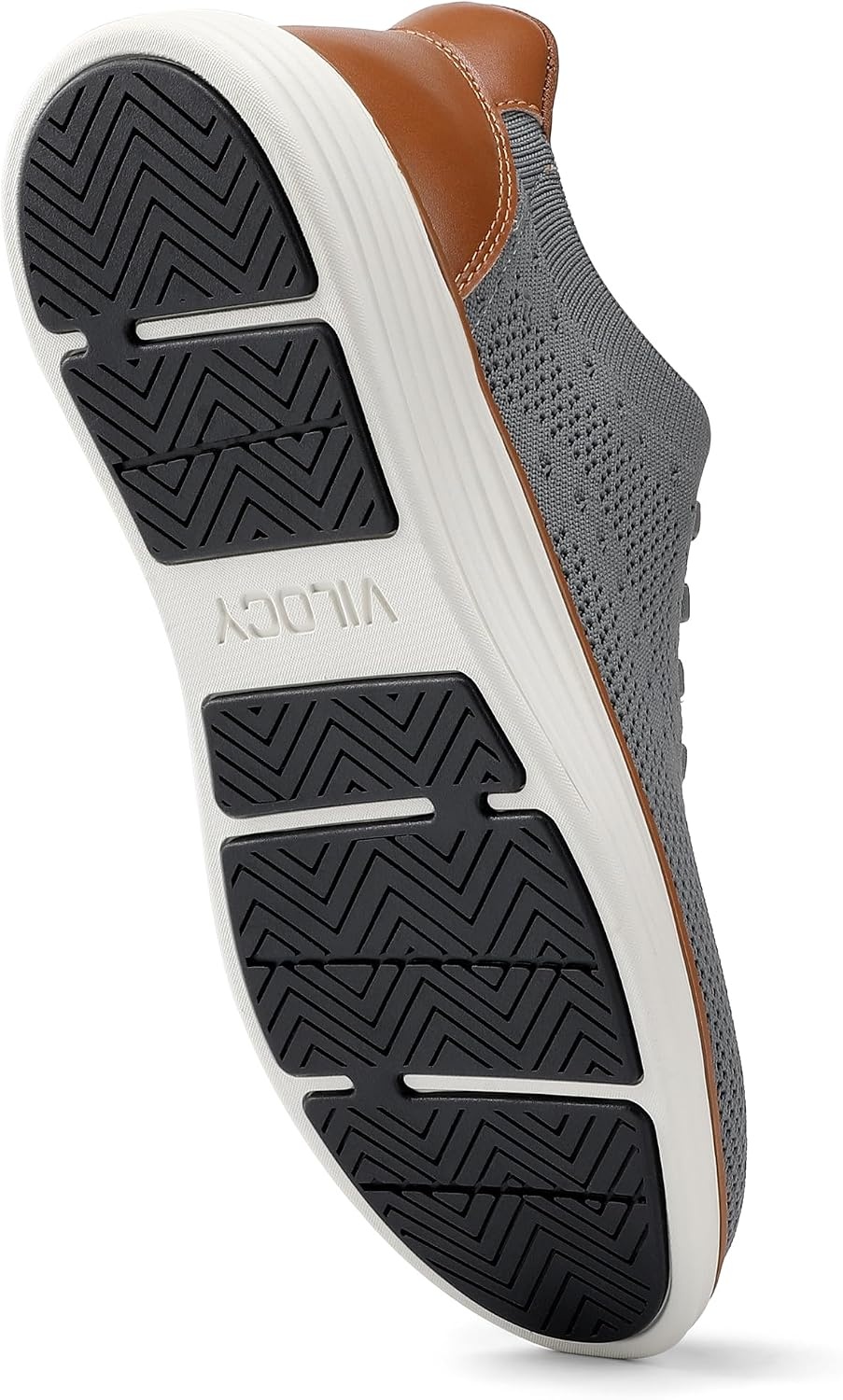 image:imageVILOCY Mens Slip on Casual Dress Tennis Walking Shoes Ease in Laceless Fashion Sneakers Breeze Business OxfordsGrey
