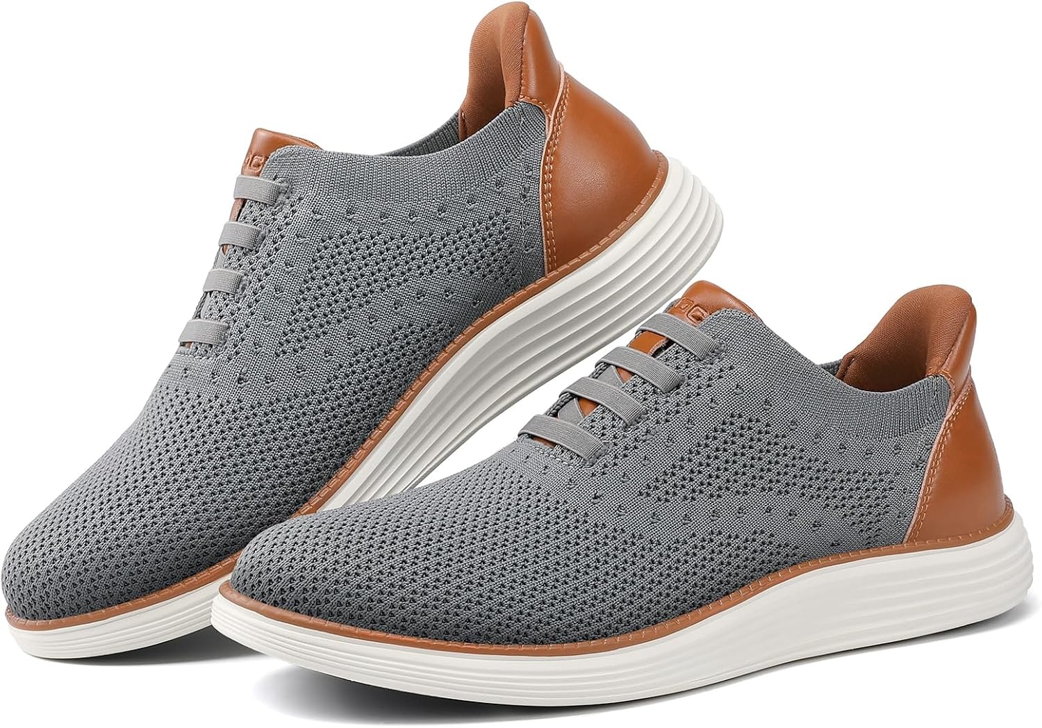 image:imageVILOCY Mens Slip on Casual Dress Tennis Walking Shoes Ease in Laceless Fashion Sneakers Breeze Business OxfordsGrey