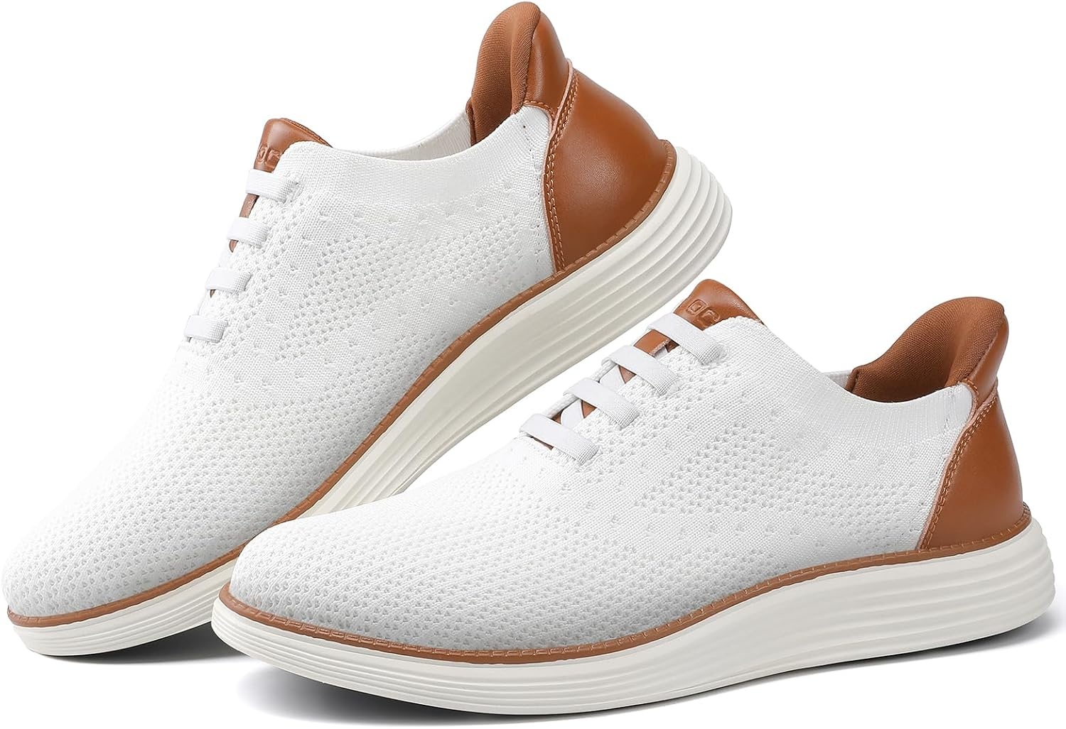 image:imageVILOCY Mens Slip on Casual Dress Tennis Walking Shoes Ease in Laceless Fashion Sneakers Breeze Business OxfordsWhite