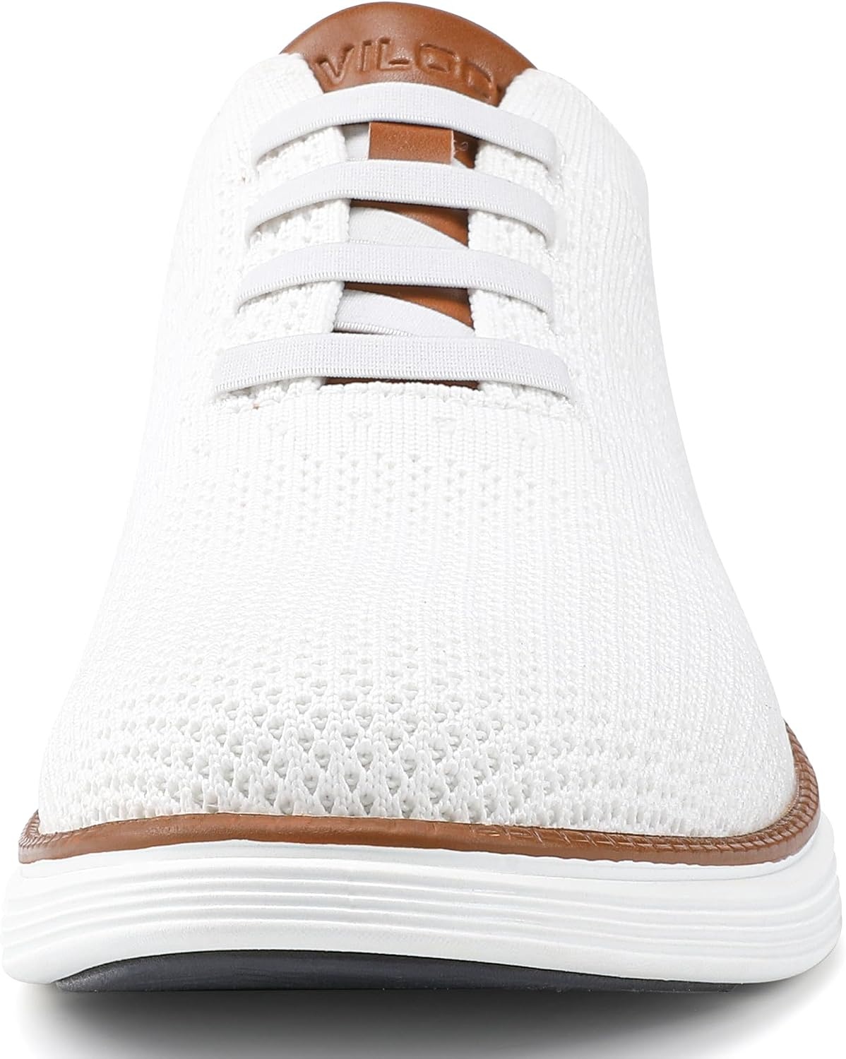 image:imageVILOCY Mens Slip on Casual Dress Tennis Walking Shoes Ease in Laceless Fashion Sneakers Breeze Business OxfordsWhite