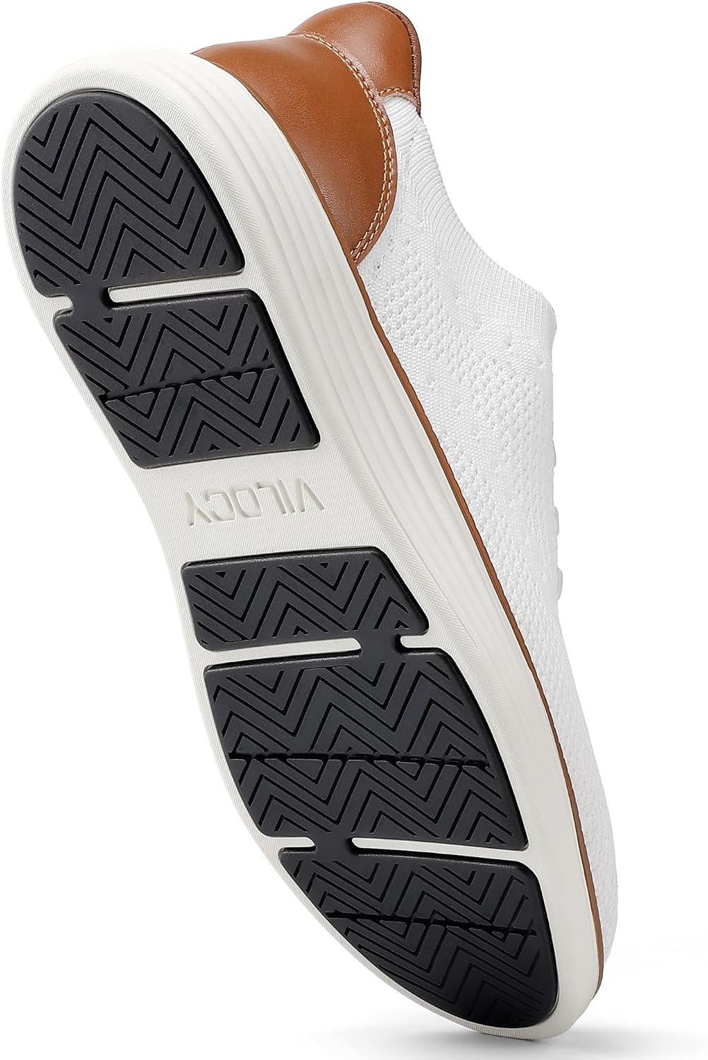image:imageVILOCY Mens Slip on Casual Dress Tennis Walking Shoes Ease in Laceless Fashion Sneakers Breeze Business OxfordsWhite