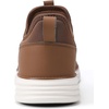 VILOCY Mens Slip On Casual Dress Shoes Hands Free Fashion Sneakers Mesh Tennis Walking Work Shoes Comfortable Breathable Lightweight Non Slip(All Brown)
