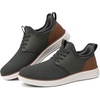 VILOCY Mens Slip On Casual Dress Shoes Hands Free Fashion Sneakers Mesh Tennis Walking Work Shoes Comfortable Breathable Lightweight Non Slip(Army Green)