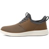 VILOCY Mens Slip On Casual Dress Shoes Hands Free Fashion Sneakers Mesh Tennis Walking Work Shoes Comfortable Breathable Lightweight Non Slip(Brown)