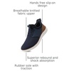 VILOCY Mens Slip On Casual Dress Shoes Hands Free Fashion Sneakers Mesh Tennis Walking Work Shoes Comfortable Breathable Lightweight Non Slip(Navy)