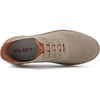 VILOCY Men’s Slip on Casual Dress Tennis Walking Shoes Ease in Laceless Fashion Sneakers Breeze Business Oxfords(Khaki)