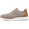 VILOCY Men’s Slip on Casual Dress Tennis Walking Shoes Ease in Laceless Fashion Sneakers Breeze Business Oxfords(Khaki)