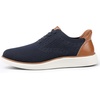 VILOCY Men’s Slip on Casual Dress Tennis Walking Shoes Ease in Laceless Fashion Sneakers Breeze Business Oxfords(Navy)