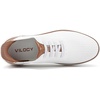 VILOCY Men’s Slip on Casual Dress Tennis Walking Shoes Ease in Laceless Fashion Sneakers Breeze Business Oxfords(White)