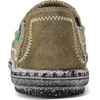 VILOCY Mens Slip on Deck Shoes Casual Canvas Loafers Beach Boat Shoes Zero Drop Vintage Flat(Base Green)