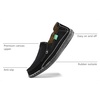VILOCY Mens Slip on Deck Shoes Casual Canvas Loafers Beach Boat Shoes Zero Drop Vintage Flat(Black)