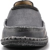 VILOCY Mens Slip on Deck Shoes Casual Canvas Loafers Beach Boat Shoes Zero Drop Vintage Flat(Grey)