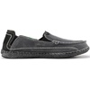 VILOCY Mens Slip on Deck Shoes Casual Canvas Loafers Beach Boat Shoes Zero Drop Vintage Flat(Grey)
