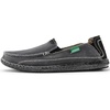 VILOCY Mens Slip on Deck Shoes Casual Canvas Loafers Beach Boat Shoes Zero Drop Vintage Flat(Grey)