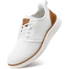 VILOCY Boy’s Slip On Casual Dress Sneaker Hands Free Fashion Shoes Comfortable Oxfords Mesh Tennis Breathable School Uniform Formal Church Shoes(Little Kid/Big Kid)(White)
