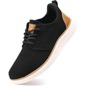 VILOCY Boy’s Slip On Casual Dress Sneaker Hands Free Fashion Shoes Comfortable Oxfords Mesh Tennis Breathable School Uniform Formal Church Shoes(Little Kid/Big Kid)(Black)