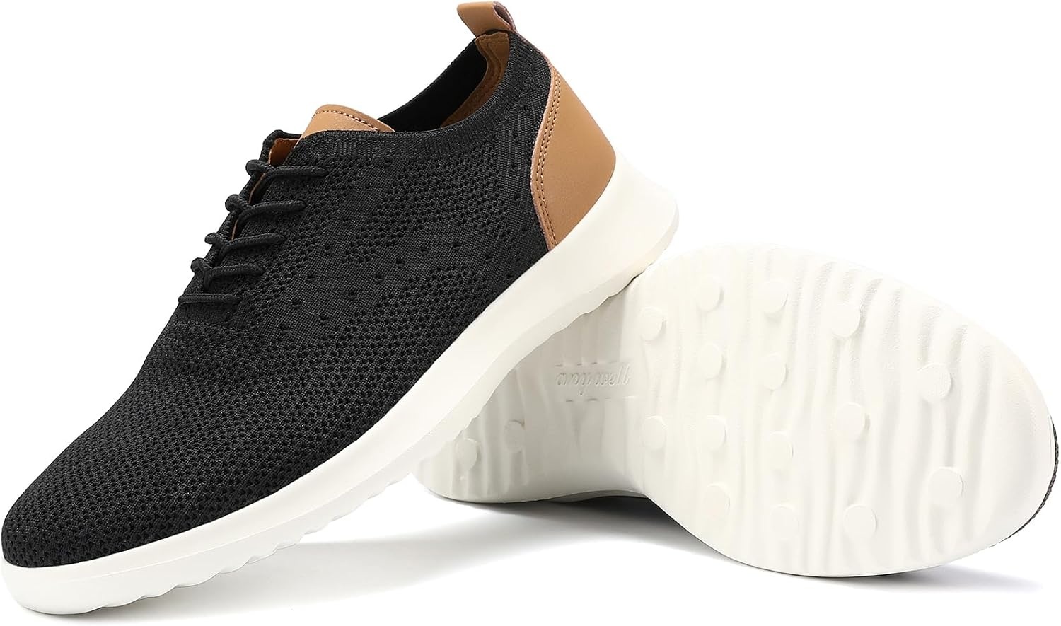 image:imageVILOCY Mens Fashion Dress Sneakers Casual Walking Shoes Business Oxfords Comfortable Breathable Lightweight Tennis02black