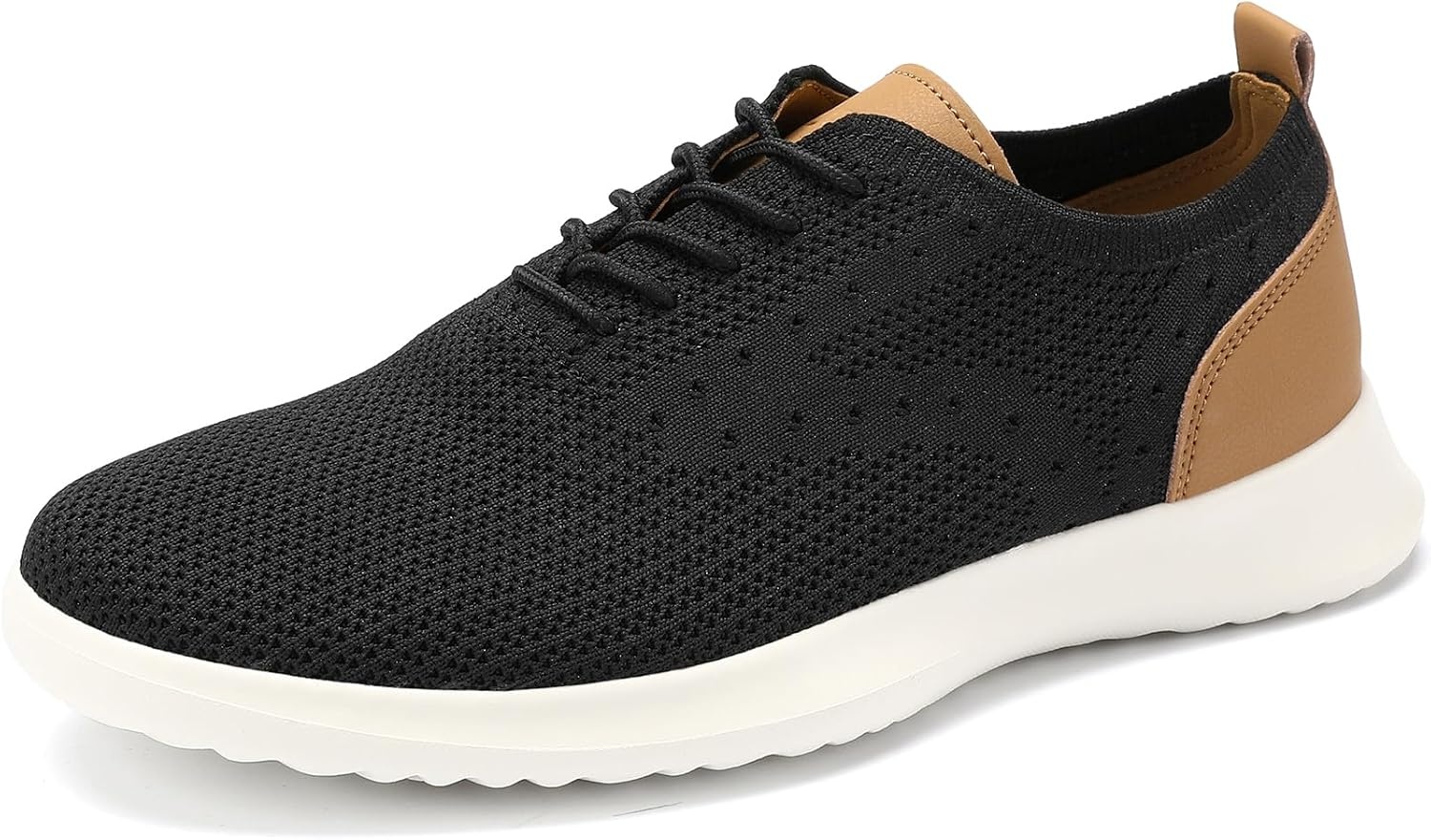 image:imageVILOCY Mens Fashion Dress Sneakers Casual Walking Shoes Business Oxfords Comfortable Breathable Lightweight Tennis02black