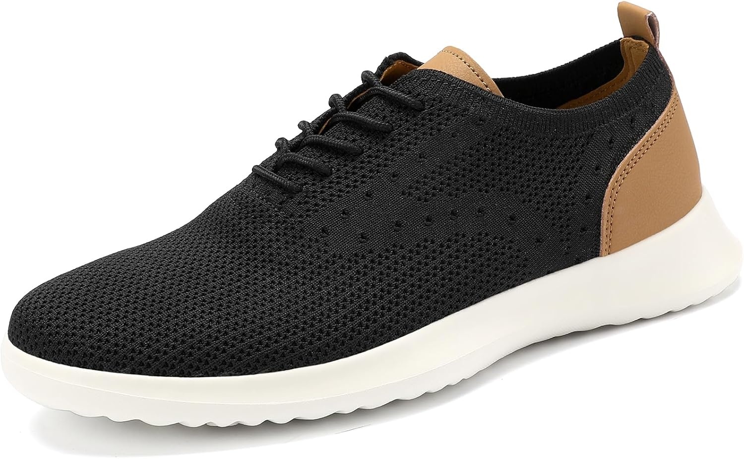 image:imageVILOCY Mens Fashion Dress Sneakers Casual Walking Shoes Business Oxfords Comfortable Breathable Lightweight Tennis02black