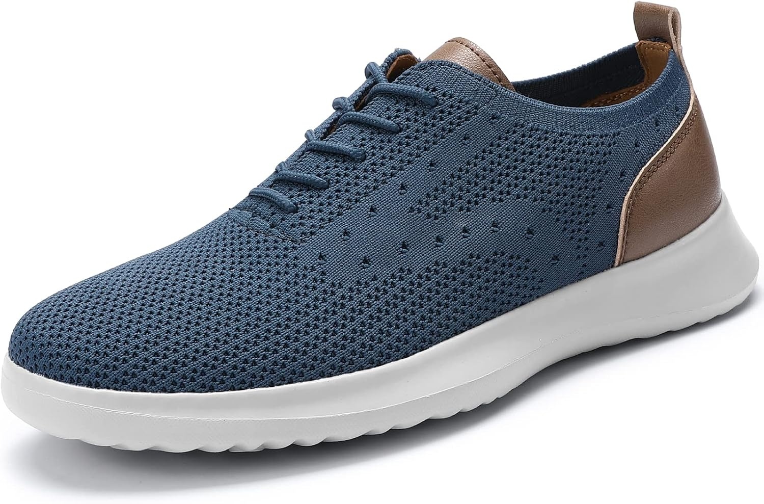 image:imageVILOCY Mens Fashion Dress Sneakers Casual Walking Shoes Business Oxfords Comfortable Breathable Lightweight Tennis02haze Blue