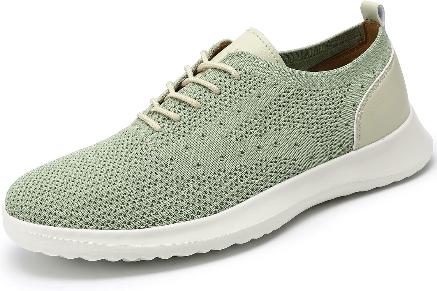 image:imageVILOCY Mens Fashion Dress Sneakers Casual Walking Shoes Business Oxfords Comfortable Breathable Lightweight Tennis02light Green