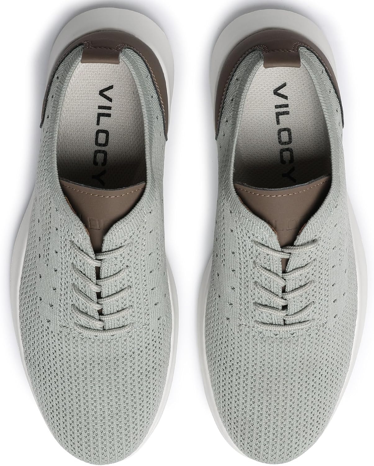 image:imageVILOCY Mens Fashion Dress Sneakers Casual Walking Shoes Business Oxfords Comfortable Breathable Lightweight Tennis02light Grey