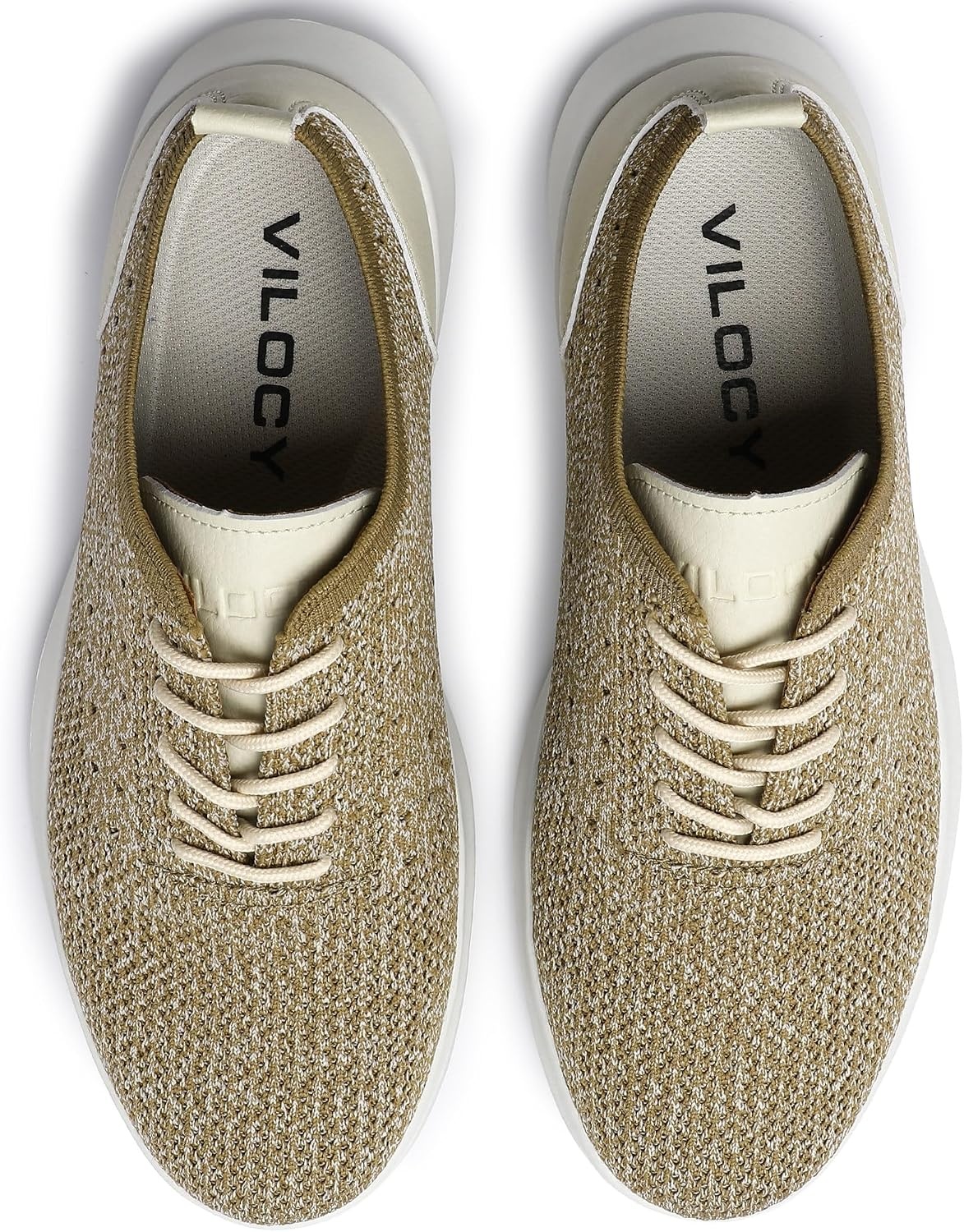 image:imageVILOCY Mens Fashion Dress Sneakers Casual Walking Shoes Business Oxfords Comfortable Breathable Lightweight Tennis02mix Khaki