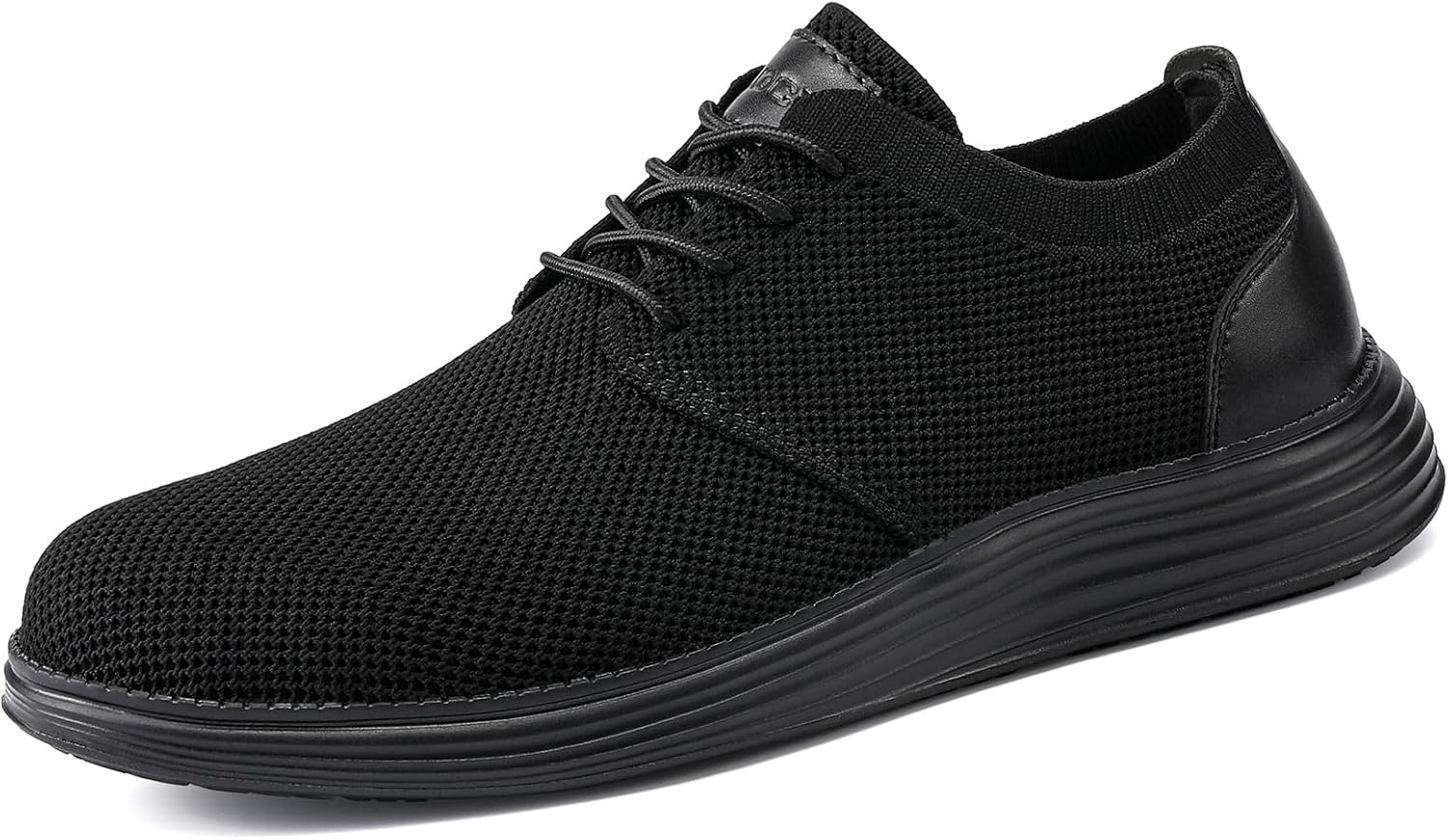 image:imageVILOCY Mens Fashion Dress Sneakers Casual Walking Shoes Business Oxfords Comfortable Breathable Lightweight TennisAll Black