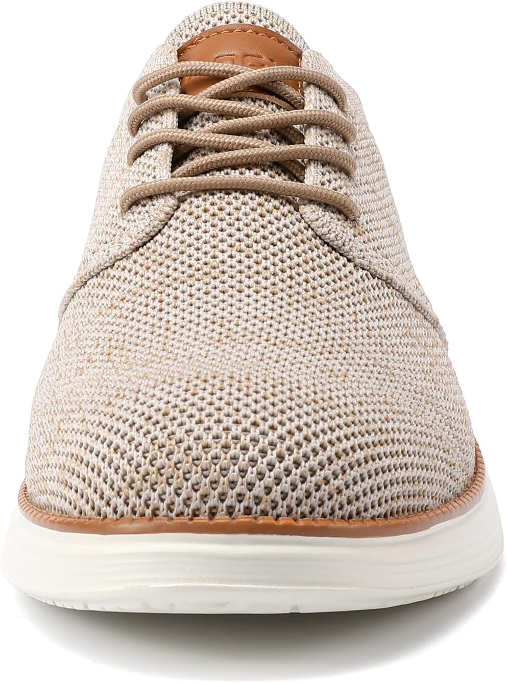 image:imageVILOCY Mens Fashion Dress Sneakers Casual Walking Shoes Business Oxfords Comfortable Breathable Lightweight TennisBeige Tan