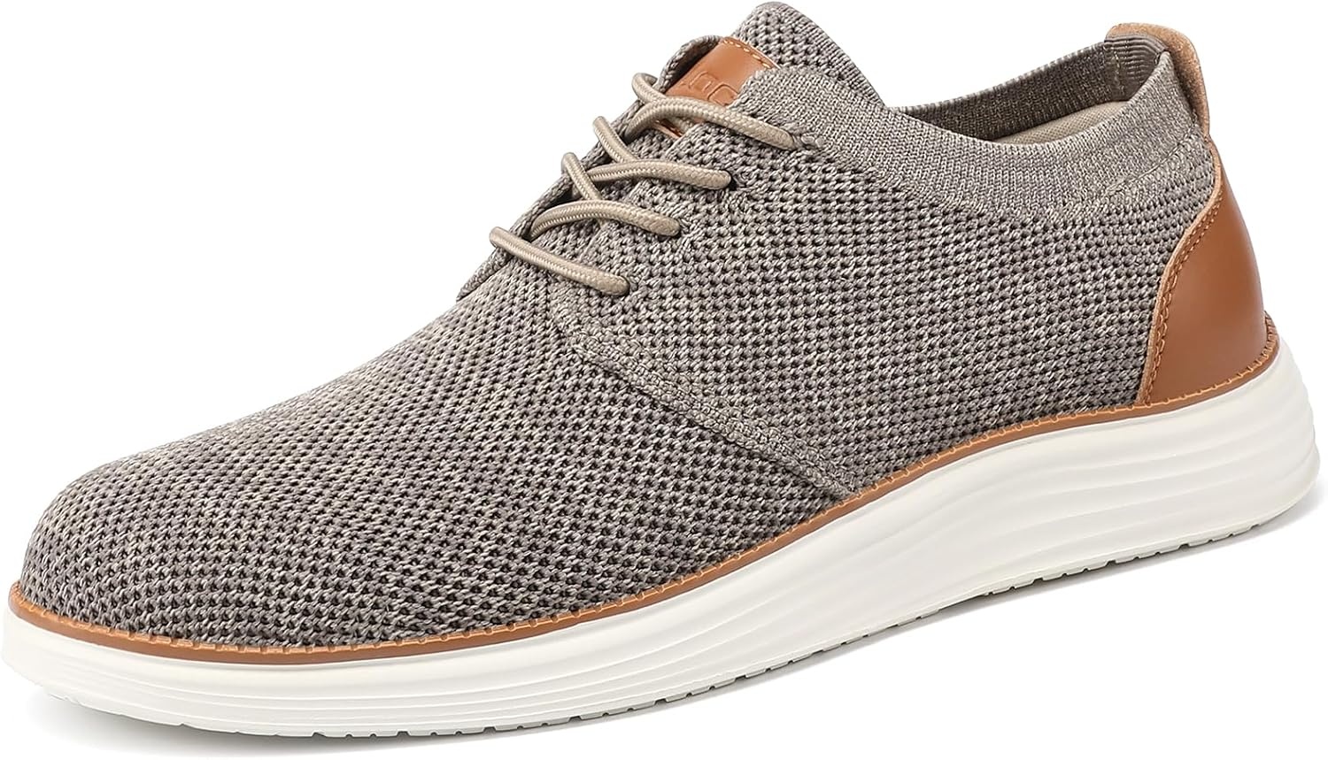 image:imageVILOCY Mens Fashion Dress Sneakers Casual Walking Shoes Business Oxfords Comfortable Breathable Lightweight TennisMottled Grey