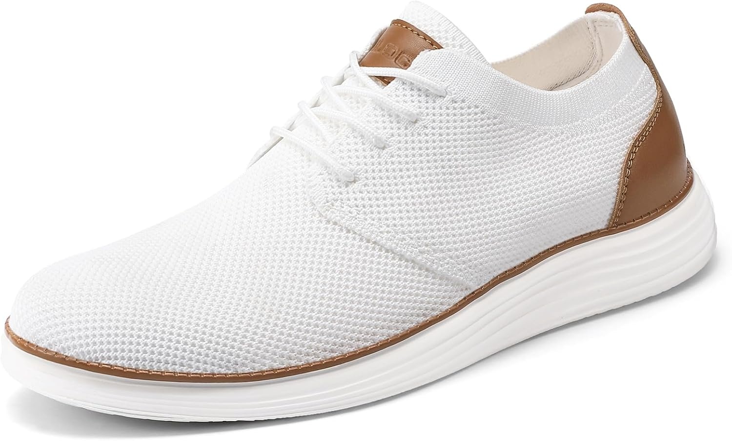 image:imageVILOCY Mens Fashion Dress Sneakers Casual Walking Shoes Business Oxfords Comfortable Breathable Lightweight TennisWhite