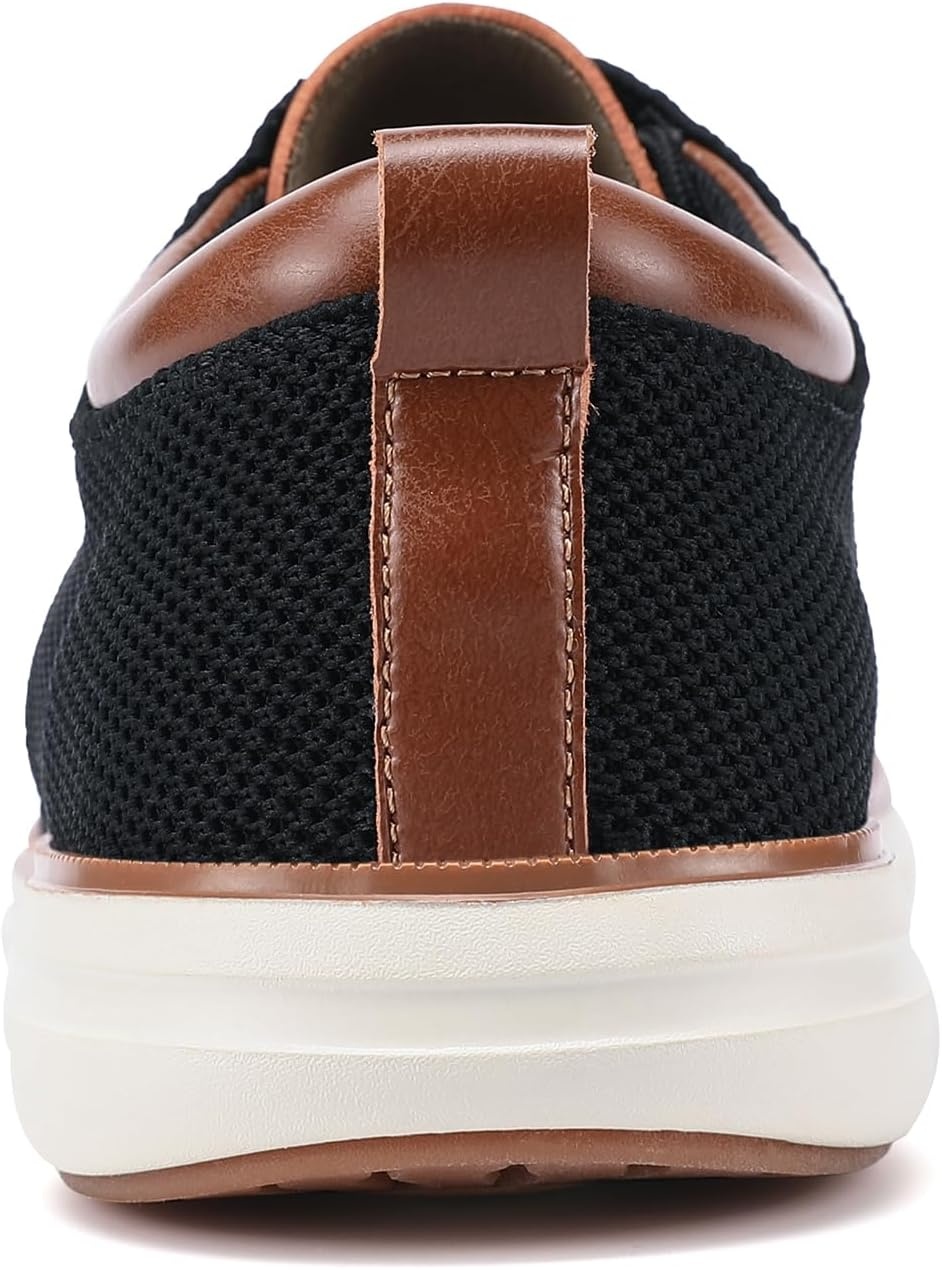 image:imageVILOCY Mens Wide Casual Dress Oxfords Business Shoes Fashion Sneakers Mesh Breathable Comfortable Walking ShoesBlack