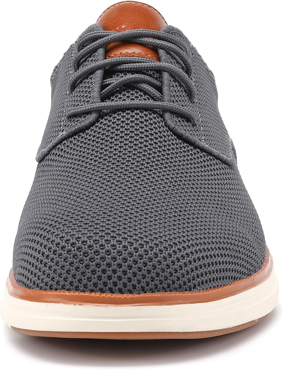 image:imageVILOCY Mens Wide Casual Dress Oxfords Business Shoes Fashion Sneakers Mesh Breathable Comfortable Walking ShoesGrey