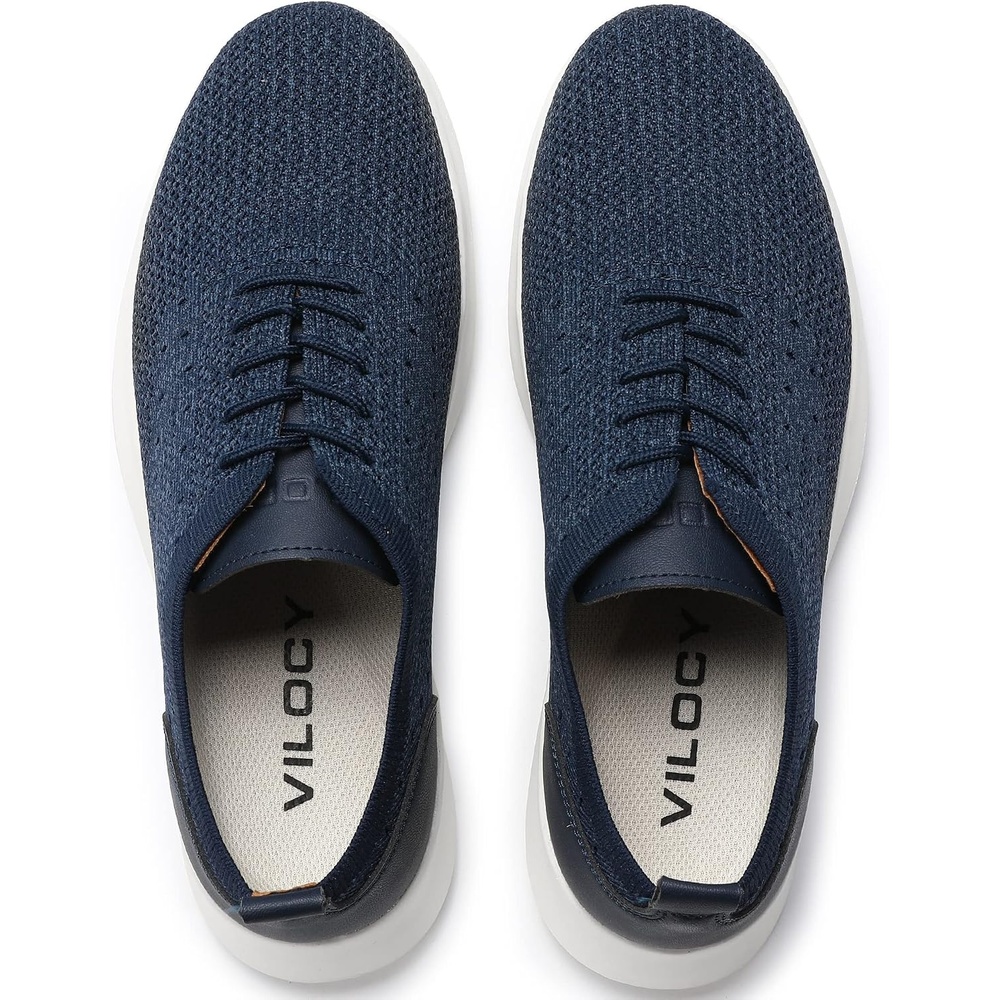 image:imageVILOCY Mens Fashion Dress Sneakers Casual Walking Shoes Business Oxfords Comfortable Breathable Lightweight Tennis02mix Blue