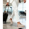 VILOCY Men’s Casual Dress Sneakers Tennis Walking Shoes | Lace-Up Breathable Lightweight Comfortable Office Knit Mesh Oxfords Work&Weekend Shoes(Beige)