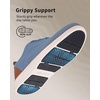 VILOCY Men’s Casual Dress Sneakers Tennis Walking Shoes | Lace-Up Breathable Lightweight Comfortable Office Knit Mesh Oxfords Work&Weekend Shoes(Light Blue)