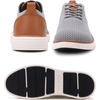 VILOCY Men’s Casual Dress Sneakers Tennis Walking Shoes | Lace-Up Breathable Lightweight Comfortable Office Knit Mesh Oxfords Work&Weekend Shoes(Light Grey)