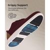 VILOCY Men’s Casual Dress Sneakers Tennis Walking Shoes | Lace-Up Breathable Lightweight Comfortable Office Knit Mesh Oxfords Work&Weekend Shoes(Wine Red)