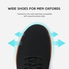 VILOCY Men’s Wide Casual Dress Oxfords Business Shoes Fashion Sneakers Mesh Breathable Comfortable Walking Shoes(Black)