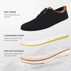 VILOCY Men’s Wide Casual Dress Oxfords Business Shoes Fashion Sneakers Mesh Breathable Comfortable Walking Shoes(Black)